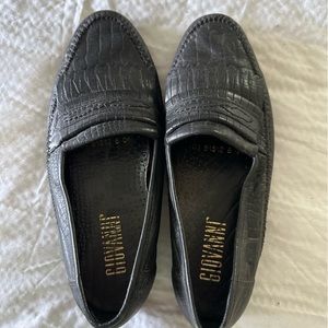 Black leather loafers - vintage - excellent condition​
